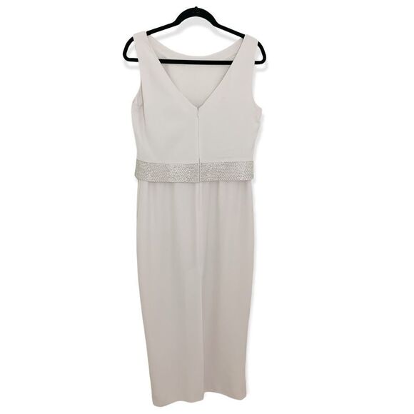 Daymor Couture Cream Sequin Layered Mother of the Bride Dress - Picture 5 of 10